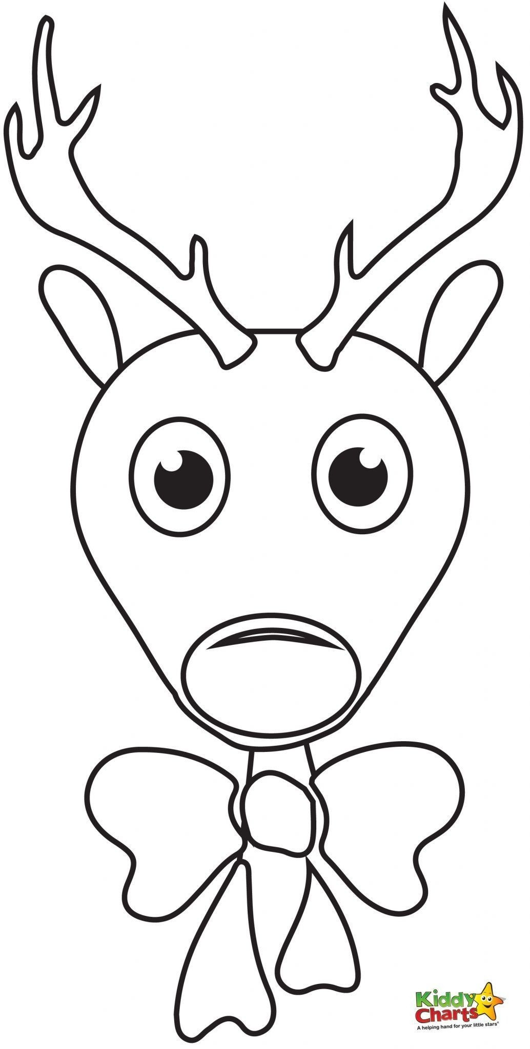 reindeer face printable